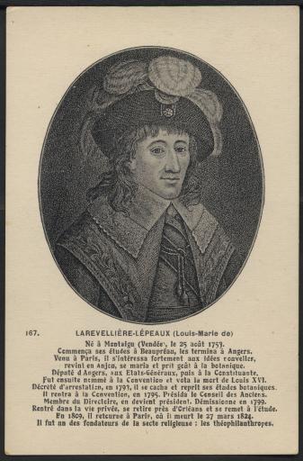 Louis-Marie de La Révellière-Lépeaux, né à Montaigu le 25 août 1753.